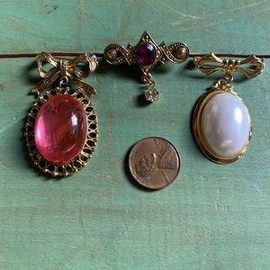 Vintage Victorian Style Pin Lot - Stocking Stuffer Gift - Sweetheart gift